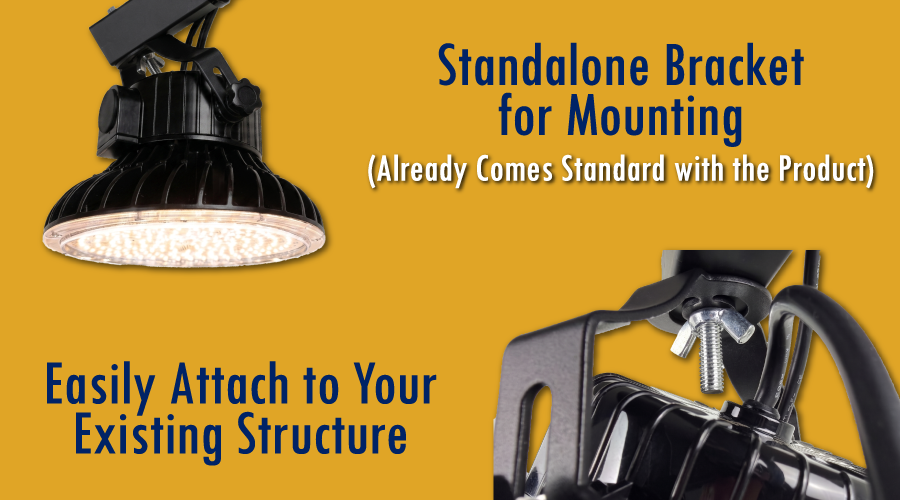HyLite Lotus Lamp standalone LED fixture mounting bracket configuration